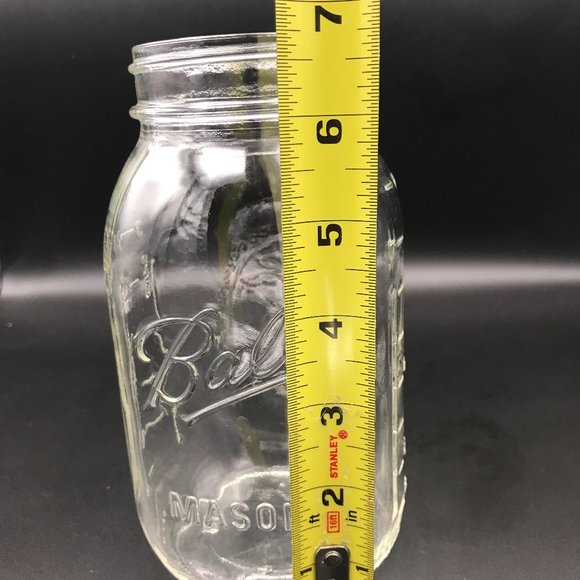 Ball Wide Mouth Glass Mason Jar 800ml/27oz No Lid 6 3/4" Fruit Design Mason Jar - Picture 10 of 11